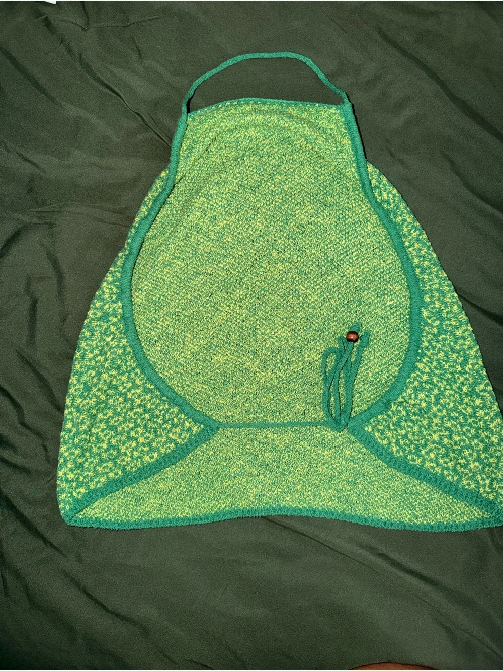 FP Beach Green Halter Top